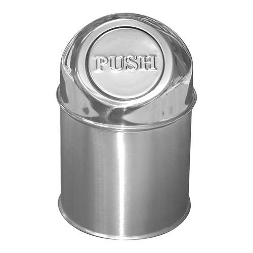 Tischabfalleimer Edelstahl + Klappdeckel